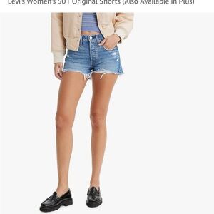 Levi's Women's Blue 501 Original Shorts